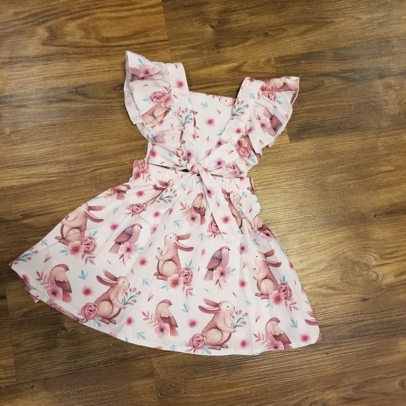 Bunny and bird romper dress - Picture 2 of 2